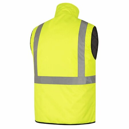 Pioneer Hi-Vis Heated Insulated Safety Vest, 100% Waterproof, Hi-Vis Yellow, S V1210260U-S